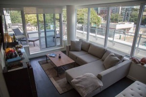 Modern in The West End Furnished 1 Bed 1 Bath Apartment For Rent at 505-1009 Harwood St Vancouver. 505 - 1009 Harwood Street, Vancouver, BC, Canada.