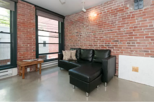 The Paris Block in Gastown Furnished 1 Bed 1 Bath Loft For Rent at 205-53 West Hastings St Vancouver. 205 - 53 West Hastings Street, Vancouver, BC, Canada.