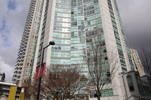 Pacific Point in Downtown Furnished 2 Bed 1 Bath Apartment For Rent at 601-1323 Homer St Vancouver. 601 - 1323 Homer Street, Vancouver, BC, Canada.
