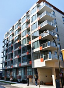 1 Bedroom Unfurnished Apartment Rental in East Vancouver at District. 717 - 250 East 6th Avenue, Vancouver, BC, Canada.