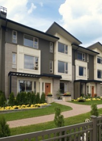 Furnished Luxury 2 Bedroom Townhouse Rental at Simon Fraser University. 93 - 9229 University Crescent, Burnaby, BC, Canada.