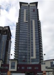 24th Floor 1 Bedroom & Den Unfurnished Apartment Rental at Legacy in Brentwood, Burnaby. 2401 - 2225 Holdom Avenue, Burnaby, BC, Canada.