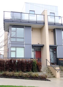 Modern, 4 Level, 3 Bedroom Townhouse For Rent in South Vancouver, Marpole. 7902 Manitoba Street, Vancouver, BC, Canada.
