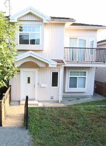 Unfurnished 2 Level 3 Bedroom 2 Bathroom Half Duplex For Rent in Central Burnaby. 5687 Sprott Street, Burnaby, BC, Canada.