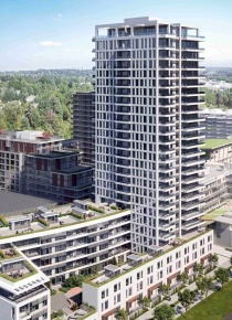 Brand New 6th Floor 1 Bedroom & Den Apartment Rental at MODE at The River District. 618 - 3438 Sawmill Crescent, Vancouver, BC, Canada.