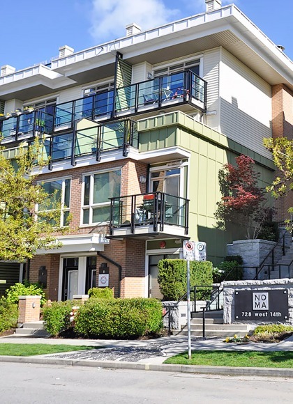 Noma in Lower Lonsdale Unfurnished 1 Bed 2 Bath Townhouse For Rent at 7-728 West 14th St North Vancouver. 7 - 728 West 14th Street, North Vancouver, BC, Canada.