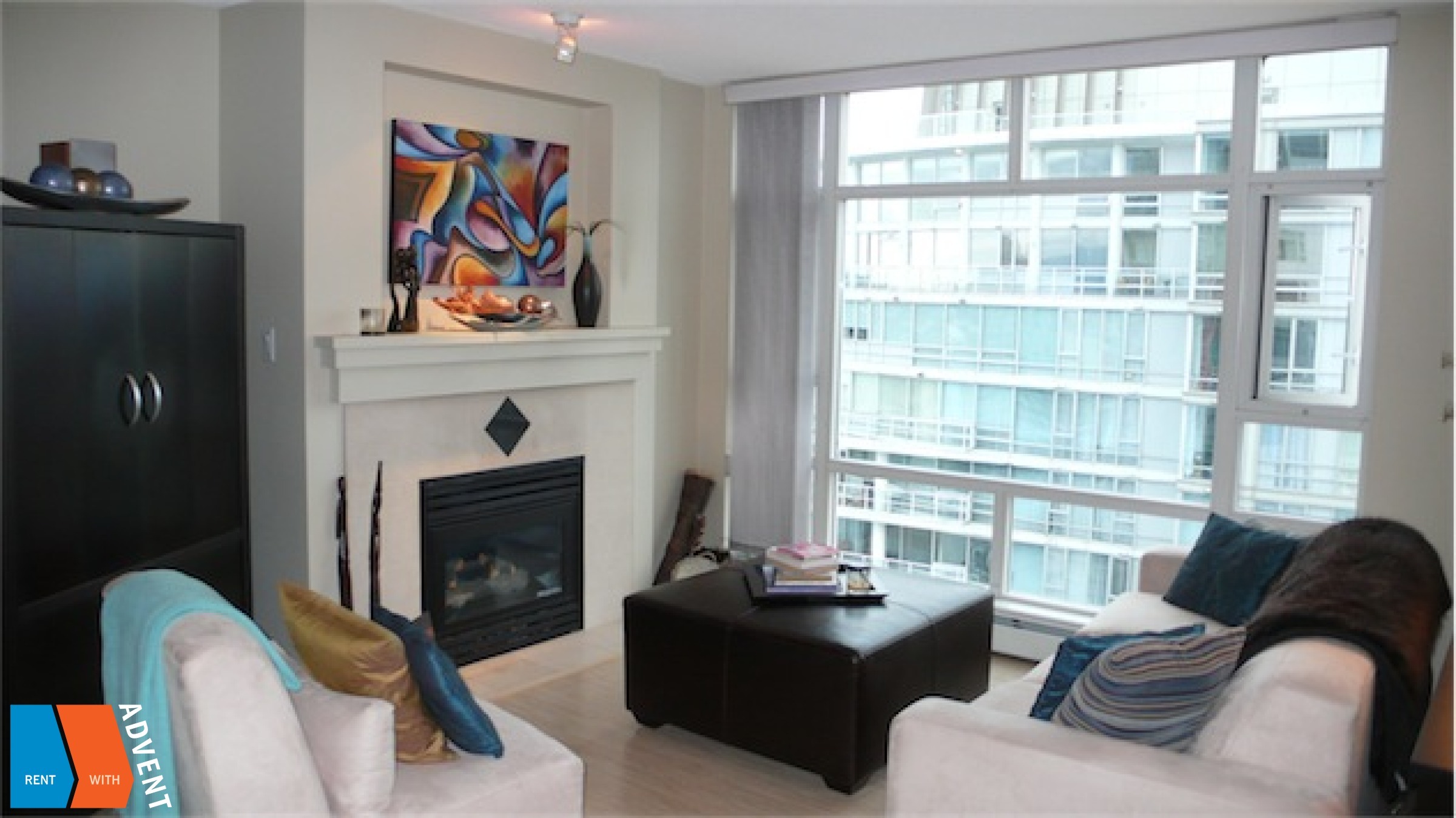 Unfurnished 1 Bedroom & Den Apartment Rental at Aquarius I in Yaletown, Vancouver. 3507 - 1199 Marinaside Crescent, Vancouver, BC, Canada.