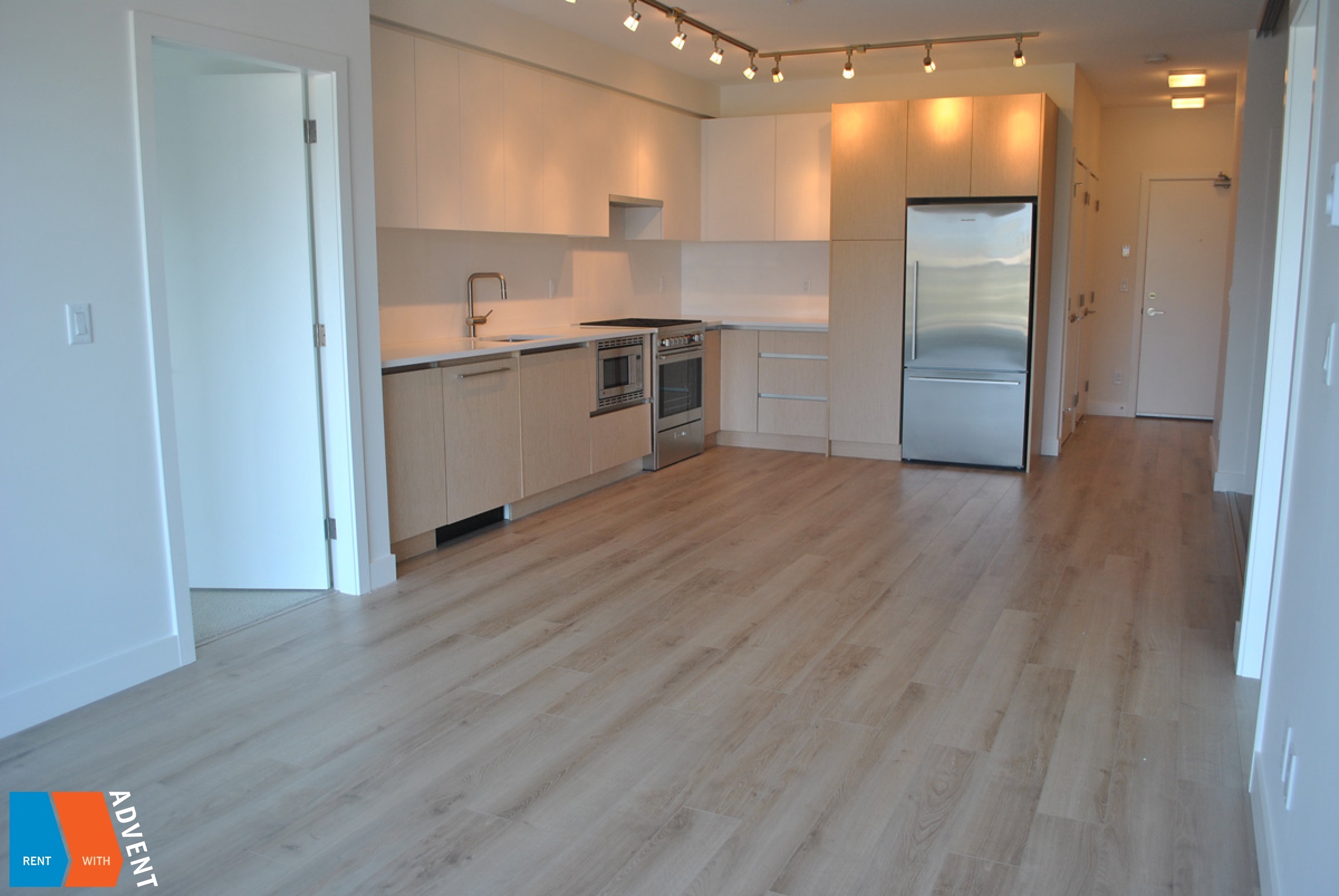 Modern 4th Floor 2 Bed & Den Luxury Apartment Rental at The Oxford in East Vancouver. 407 - 2141 East Hastings, Vancouver, BC, Canada.