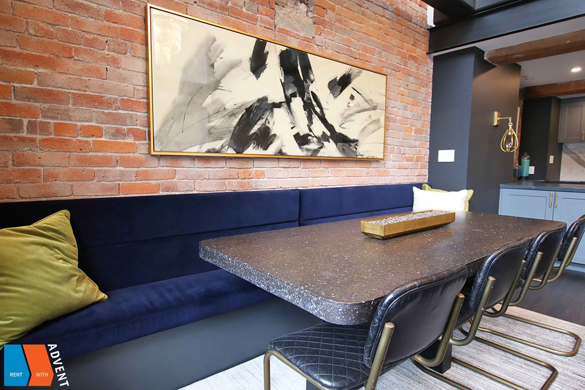 Fully Furnished 2 Level 1 Bedroom Loft For Rent at Bowman Lofts in Downtown Vancouver. 303 - 528 Beatty Street, Vancouver, BC, Canada.