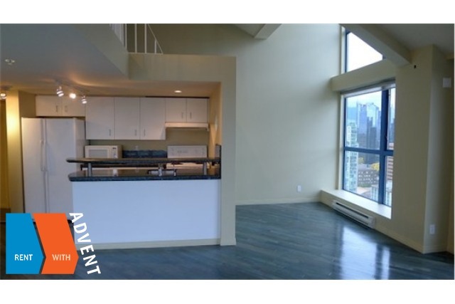 Space 1 Bedroom Unfurnished Loft For Rent at Penthouse Level in Yaletown. 2105 - 1238 Seymour Street, Vancouver, BC, Canada.