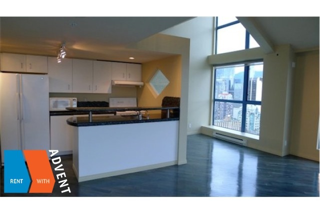 Space 1 Bedroom Unfurnished Loft For Rent at Penthouse Level in Yaletown. 2105 - 1238 Seymour Street, Vancouver, BC, Canada.