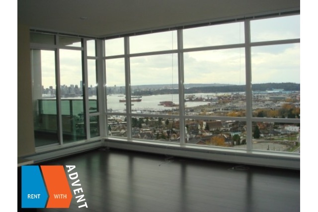 Vista Place 15th Floor Water View 2 Bedroom Apartment For Rent in Lower Lonsdale, North Vancouver. 1505 - 1320 Chesterfield Avenue, North Vancouver, BC, Canada.