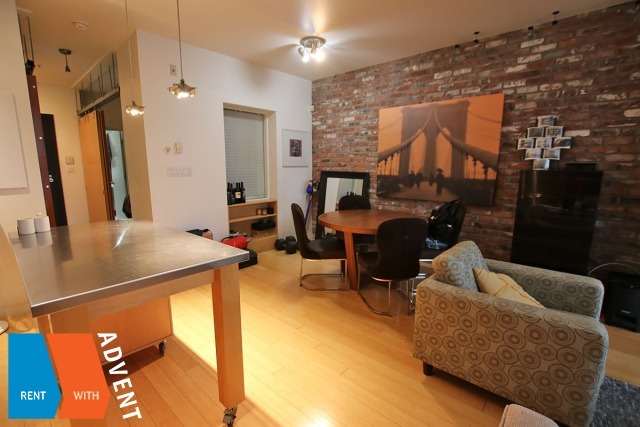 5th Floor Unfurnished Loft For Rent at The Crandall Building in Yaletown, Vancouver. 505 - 1072 Hamilton Street, Vancouver, BC, Canada.