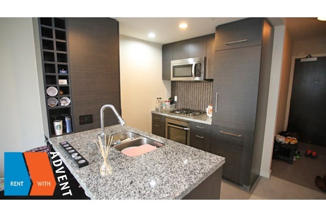1 Bedroom Unfurnished Apartment Rental in Downtown Vancouver at Atelier. 1607 - 833 Homer Street, Vancouver, BC, Canada.