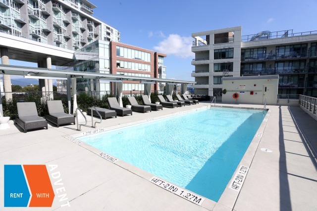 1 Bedroom Unfurnished Apartment Rental in Southeast False Creek at Lido. 708 - 110 Switchmen Street, Vancouver, BC, Canada.