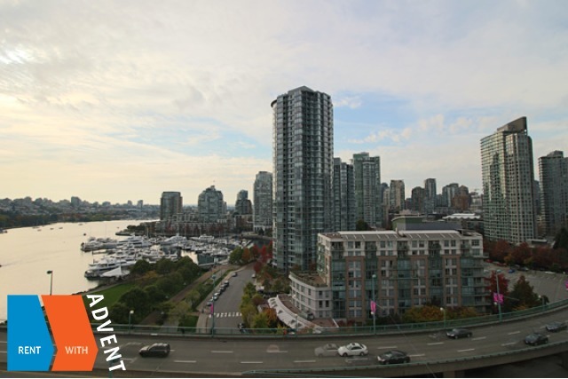 Coopers Pointe 2 Bedroom Unfurnished Luxury Apartment Rental in Yaletown. 1602 - 980 Cooperage Way, Vancouver, BC, Canada.