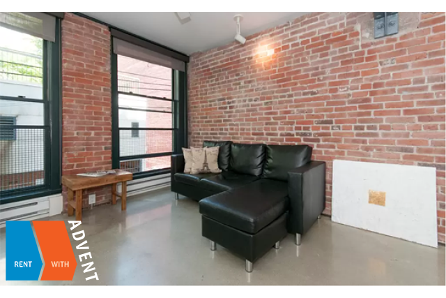 The Paris Block in Gastown Furnished 1 Bed 1 Bath Loft For Rent at 205-53 West Hastings St Vancouver. 205 - 53 West Hastings Street, Vancouver, BC, Canada.