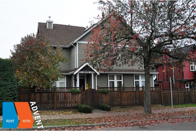 3 Bedroom Duplex For Rent in Mount Pleasant on Vancouver's Westside. 2773 Manitoba Street, Vancouver, BC, Canada.
