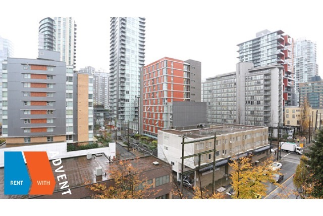Modern 7th Floor 1 Bedroom Unfurnished Apartment For Rent at The Oscar in Yaletown. 707 - 1295 Richards Street, Vancouver, BC, Canada.