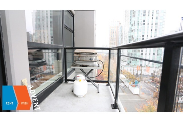 Modern 7th Floor 1 Bedroom Unfurnished Apartment For Rent at The Oscar in Yaletown. 707 - 1295 Richards Street, Vancouver, BC, Canada.
