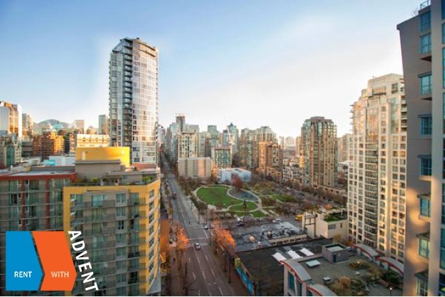 Furnished City View 17th Floor 2 Bedroom & Den Apartment For Rent at Elan in Downtown Vancouver. 1701 - 1255 Seymour Street, Vancouver, BC, Canada.