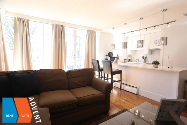 Horizon in The West End Furnished 1 Bed 1 Bath Apartment For Rent at 107-1250 Burnaby St Vancouver. 107 - 1250 Burnaby Street, Vancouver, BC, Canada.