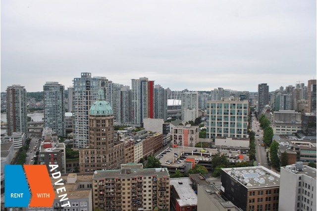 Luxury 29th Floor Unfurnished 2 Bedroom Apartment For Rent at Woodwards W43 in Gastown. 2906 - 128 West Cordova Street, Vancouver, BC, Canada.