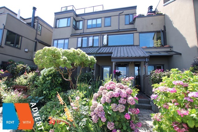 Heather Point in Olympic Village Furnished 2 Bed 2 Bath Townhouse For Rent at 822 Millbank Vancouver. 822 Millbank, Vancouver, BC, Canada.