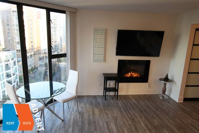 Fully Furnished 1 Bedroom Apartment Rental at City Crest in Downtown Vancouver. 1104 - 1155 Homer Street, Vancouver, BC, Canada.