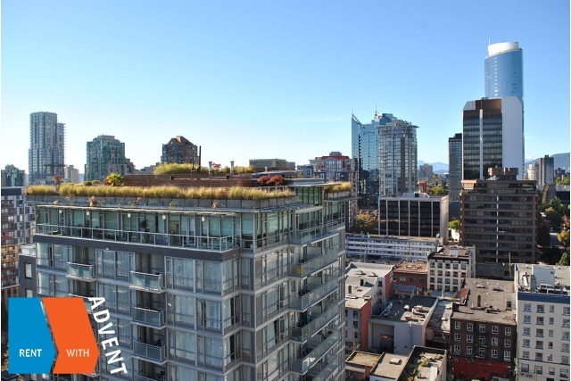 Modern 22nd Floor City View Unfurnished 1 Bedroom & Den Apartment For Rent at Miro in Yaletown. 2210 - 1001 Richards Street, Vancouver, BC, Canada.
