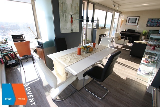 Fully Furnished Luxury Apartment Rental at 1000 Beach in False Creek North. 1402 - 1000 Beach Avenue, Vancouver, BC, Canada.