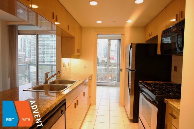 Spacious 1 Bedroom & Den Apartment Rental at Quaywest in Yaletown, Marinaside. 806 - 1067 Marinaside Crescent, Vancouver, BC, Canada.