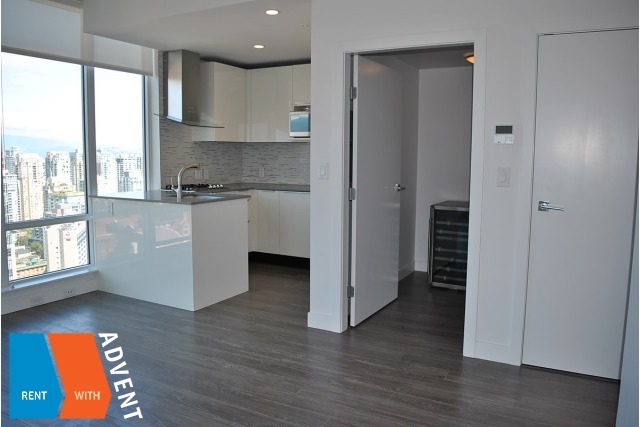 Tate Downtown in Downtown Unfurnished 1 Bed 1 Bath Apartment For Rent at 3302-1283 Howe St Vancouver. 3302 - 1283 Howe Street, Vancouver, BC, Canada.