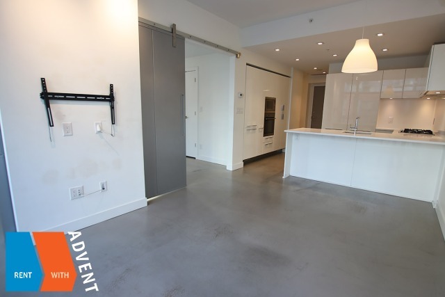 Spacious Modern 5th Floor 1 Bed Apartment Rental at Meccanica in False Creek, East Vancouver. 517 - 108 East 1st Avenue, Vancouver, BC, Canada.