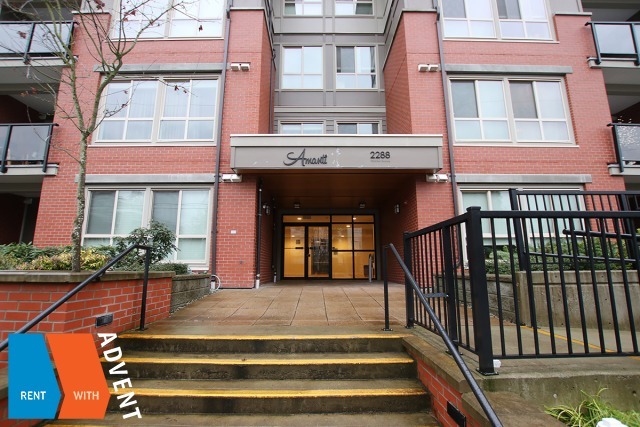 Amanti on Welcher Unfurnished Studio Rental in Central Port Coquitlam. 306 - 2288 Welcher Avenue, Port Coquitlam, BC, Canada.