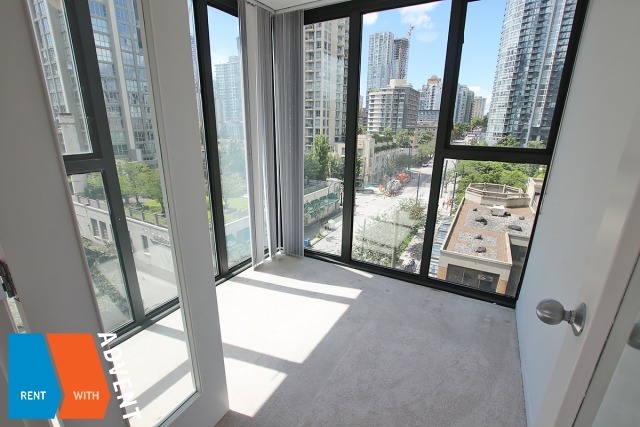 City Crest 7th Floor Unfurnished 1 Bedroom & Den Apartment Rental in Yaletown, Vancouver. 703 - 1155 Homer Street, Vancouver, BC, Canada.