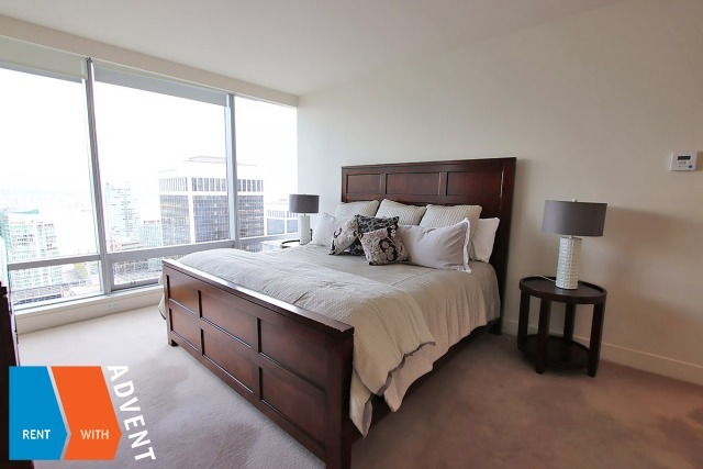 40th Floor Luxury Unfurnished 2 Bedroom Apartment Rental at Shangri-La in Downtown Vancouver. 4002 - 1111 Alberni Street, Vancouver, BC, Canada.