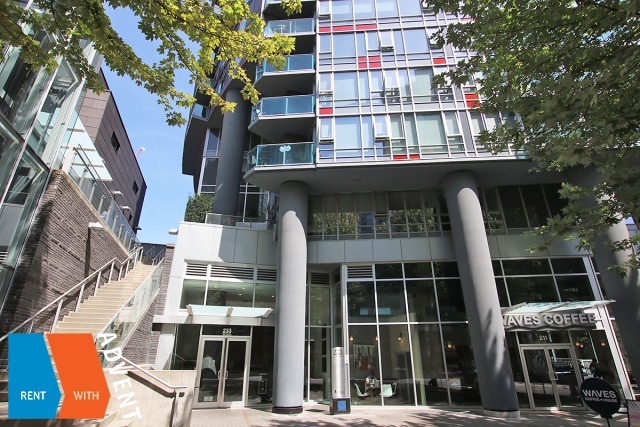 Fully Furnished 6th Floor 1 Bedroom Apartment Rental at TV Towers in Yaletown. 609 - 233 Robson Street, Vancouver, BC, Canada.