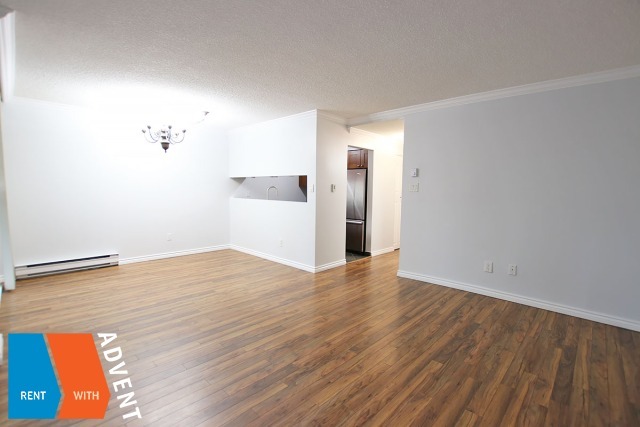 2nd Floor 2 Bedroom Unfurnished Apartment Rental at Brent Gardens in Brentwood, Burnaby. 203 - 4353 Halifax Street, Burnaby, BC, Canada.