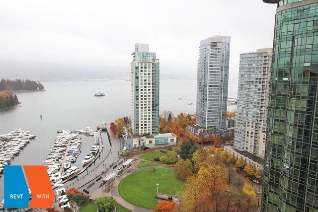 Harbourside Park in Coal Harbour Unfurnished 1 Bed 1 Bath Apartment For Rent at 2306- 588 Broughton St Vancouver. 2306 -  588 Broughton Street, Vancouver, BC, Canada.