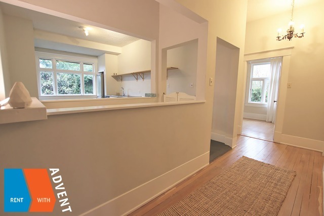 Huge 1250sq.ft. 1 Bedroom Unfurnished Duplex Rental in Shaughnessy, Westside Vancouver. 1867 West 17th Avenue, Vancouver, BC, Canada.