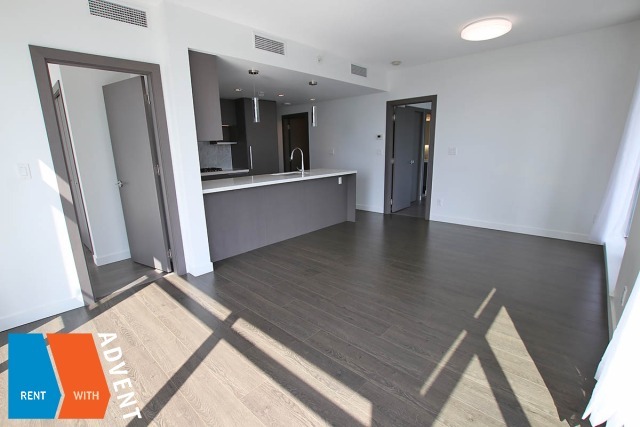 Modern 7th Floor 2 Bedroom & Flex Apartment Rental at MET 2 in Metrotown. 701 - 6538 Nelson Avenue, Burnaby, BC, Canada.
