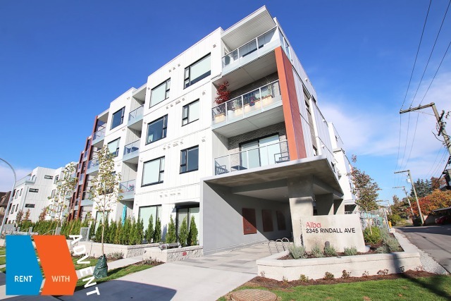 Brand New 3rd Floor Unfurnished 1 Bedroom Apartment Rental at Alba in Central Port Coquitlam. 302 - 2345 Rindall Avenue, Port Coquitlam, BC, Canada.