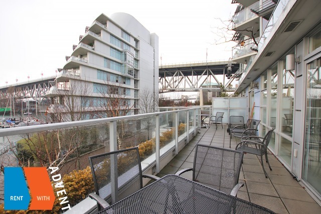 Luxury Marina & Water View 3rd Floor 1600sf 2 Bed & Flex Apartment Rental at Icon in Yaletown. 302 - 633 Kinghorne Mews, Vancouver, BC, Canada.